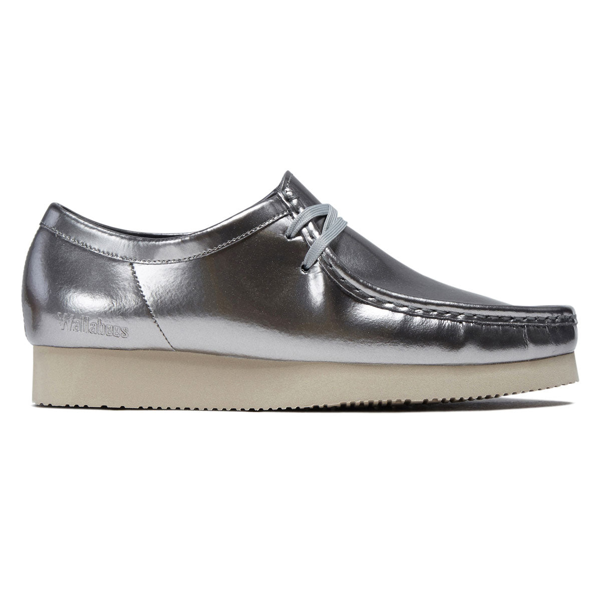 Clarks Wallabee Shoes - Silver image 1
