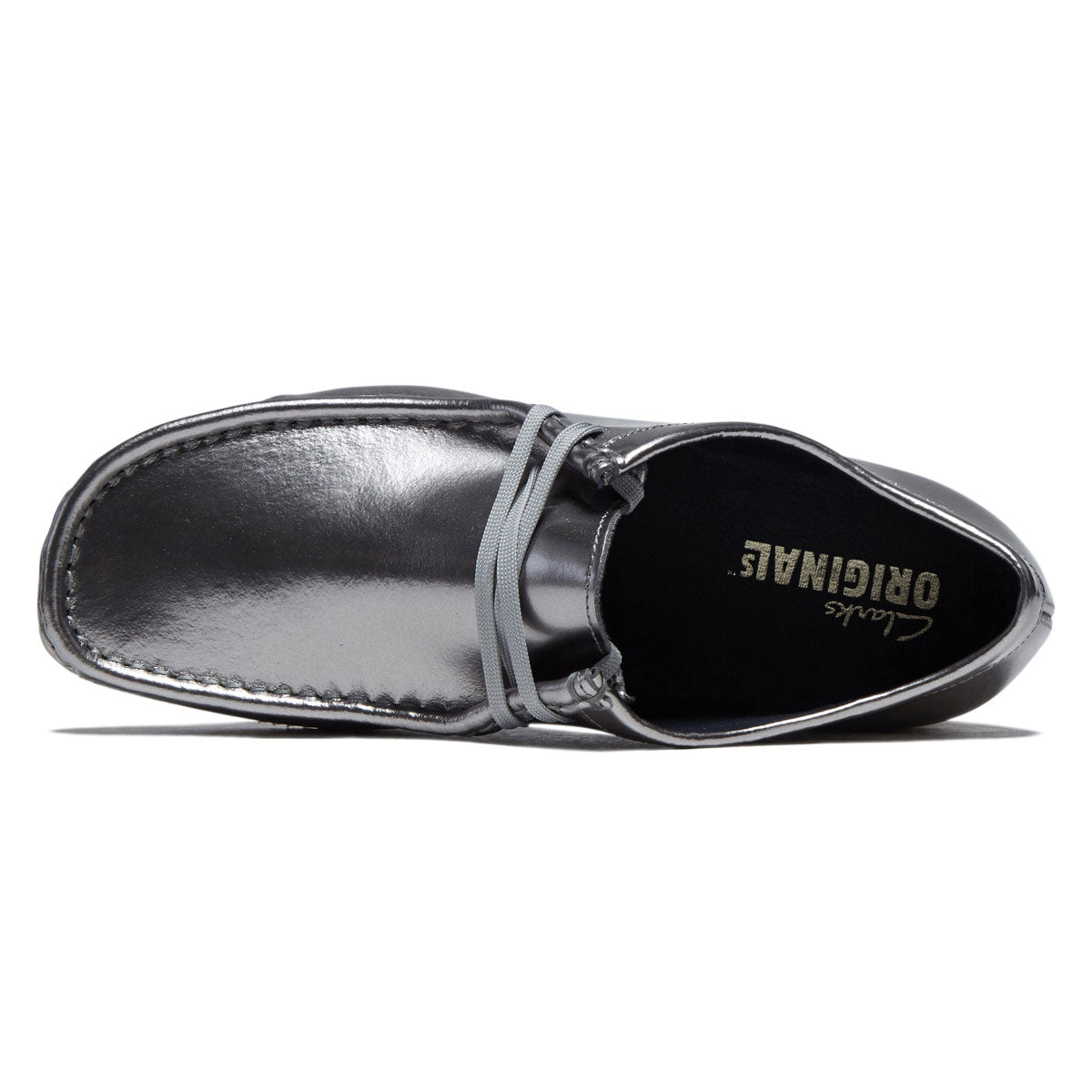 Clarks Wallabee Shoes - Silver image 3