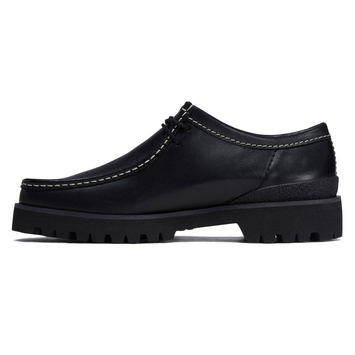 Clarks Wallabee Yukoner Shoes - Black Leather image 2
