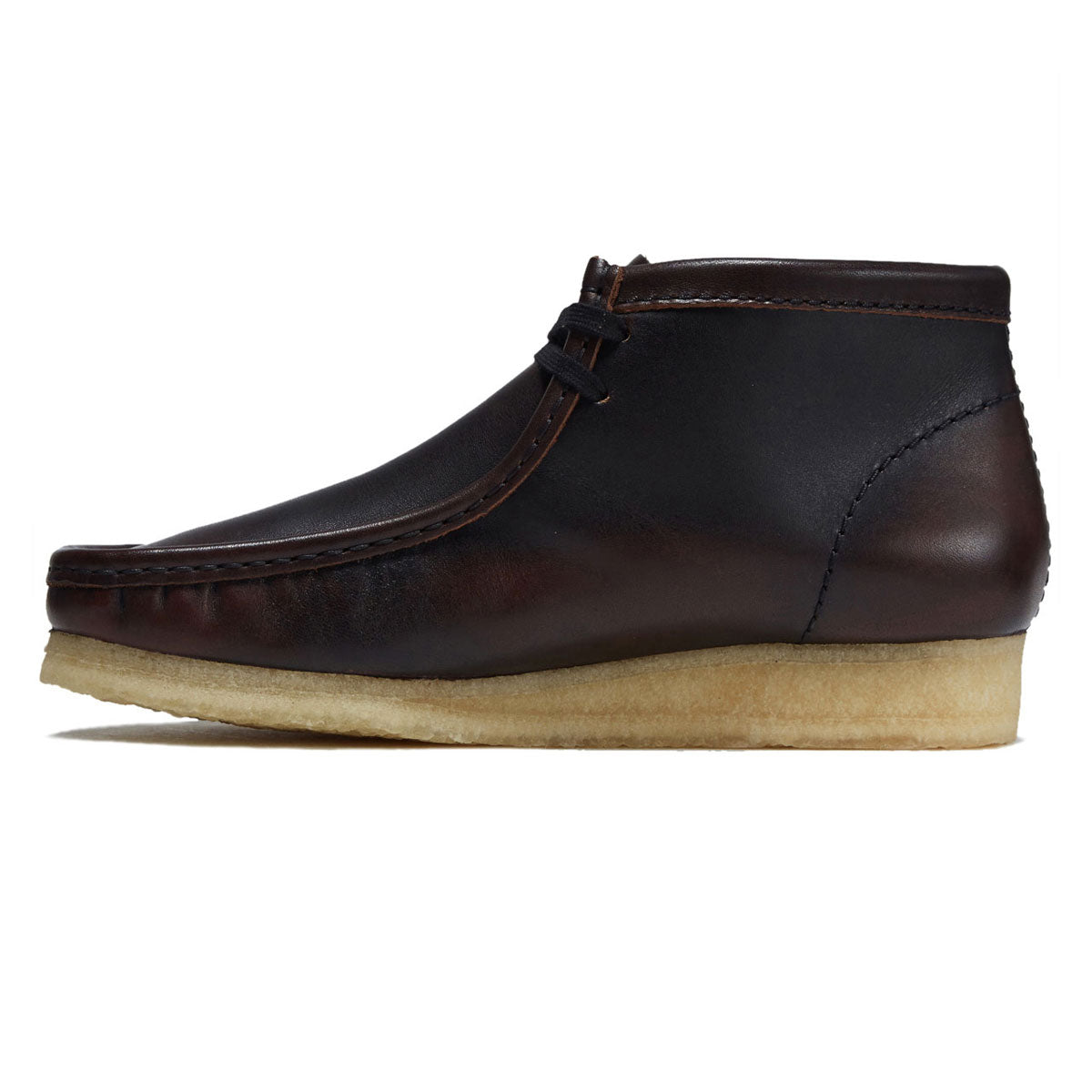 Clarks Wallabee Boots - Dark Tan Combi image 2