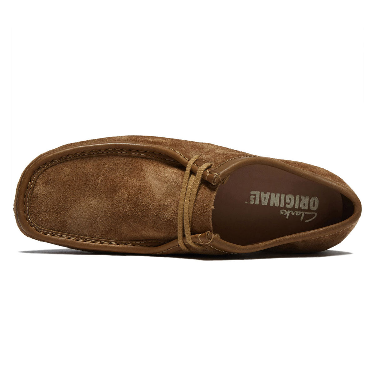 Clarks Wallabee Shoes - Tan Suede image 3