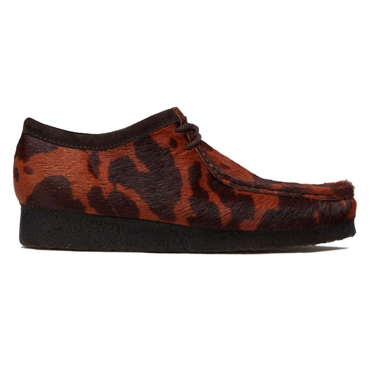 Clarks Wallabee Shoes - Brown Cow Print image 1