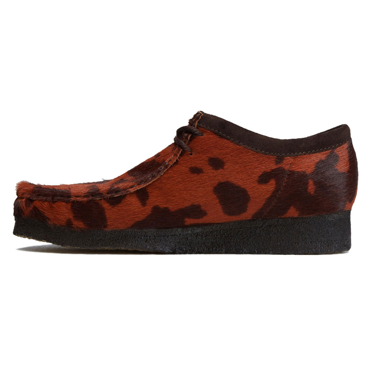 Clarks Wallabee Shoes - Brown Cow Print image 2