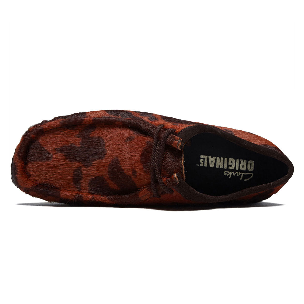 Clarks Wallabee Shoes - Brown Cow Print image 3
