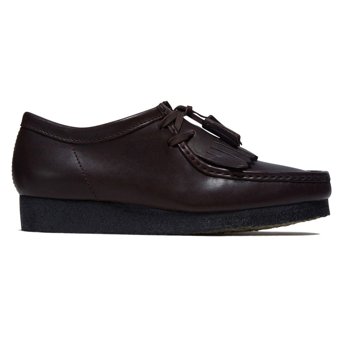 Clarks Wallabee Shoes - Purple Grape Leather image 1