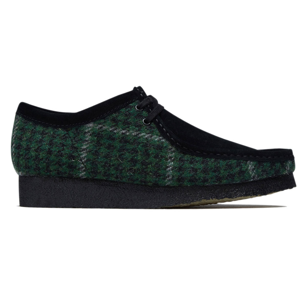 Clarks Wallabee Shoes - Green Tweed image 1
