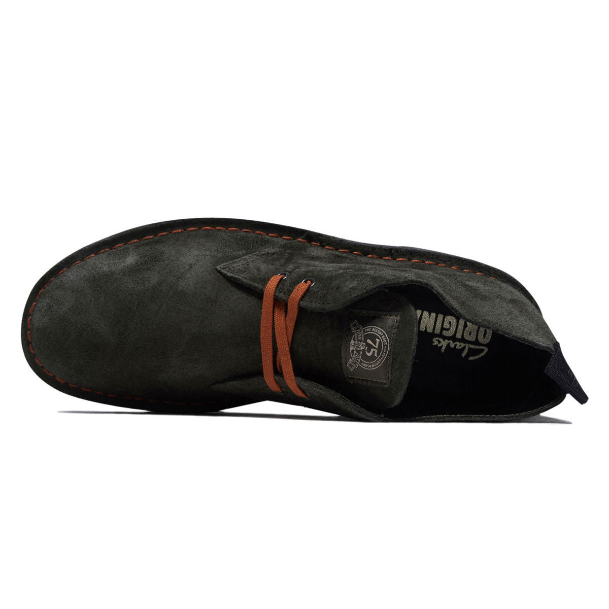 Clarks Desert Boots - Loden Green Suede image 3