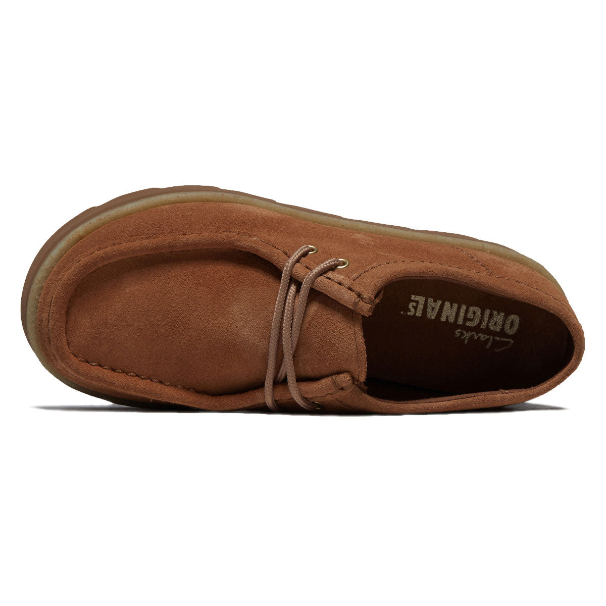 Clarks Womens Meare Walla Shoes - Mid Tan Suede image 3