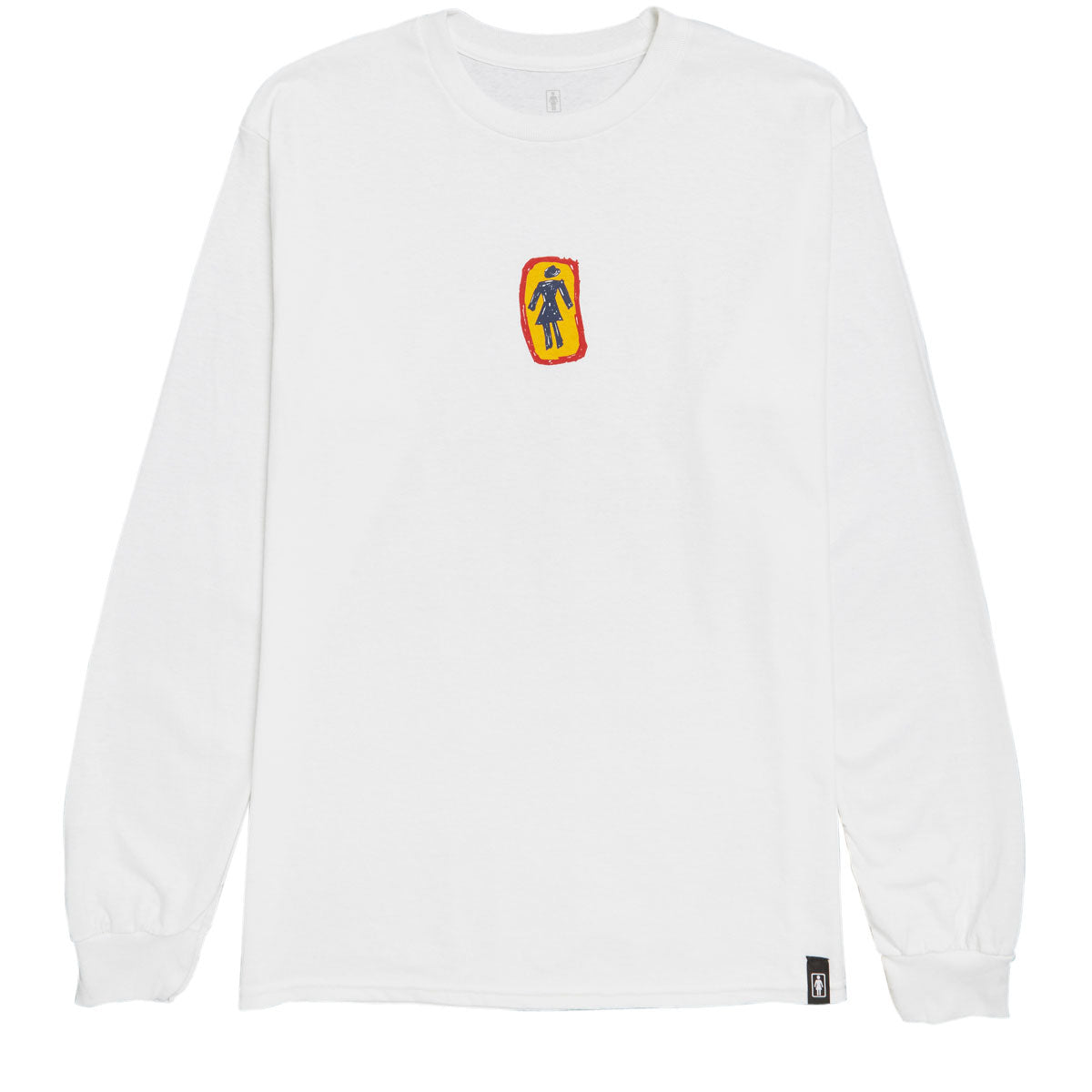 Girl Sketchy OG Long Sleeve T-Shirt - White image 1