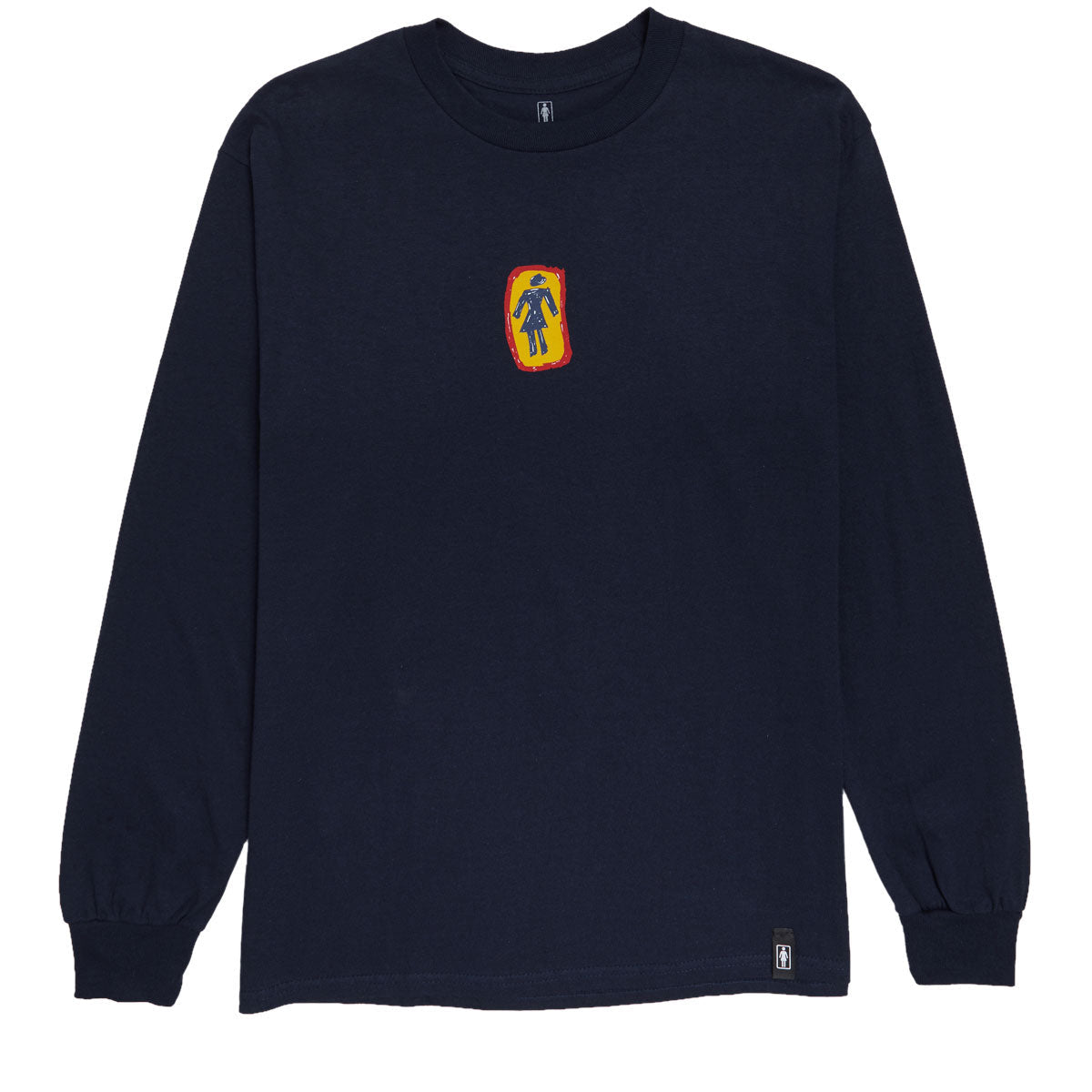 Girl Sketchy OG Long Sleeve T-Shirt - Navy image 1