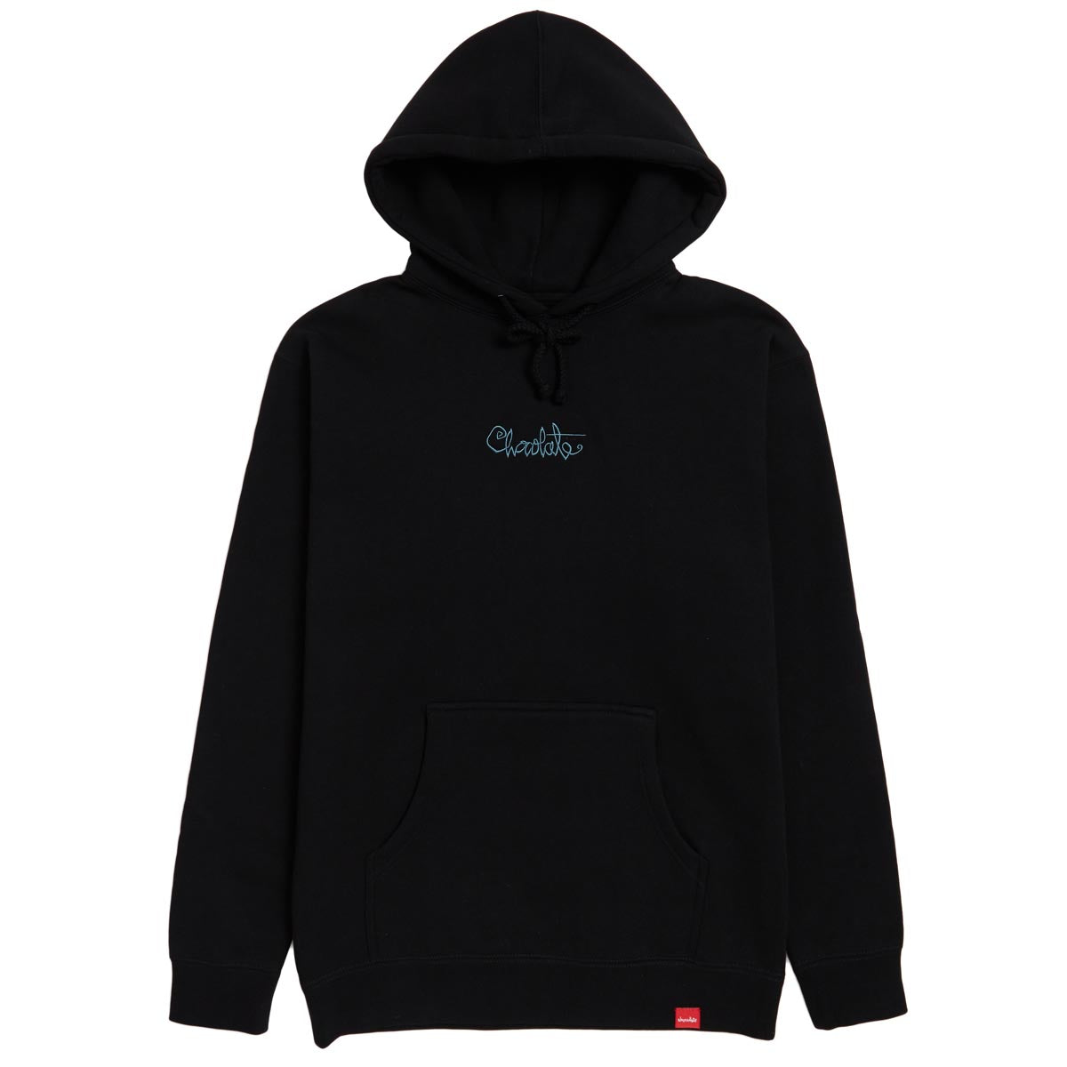 Chocolate 94 Script Pullover Emb Hoodie - Black image 1