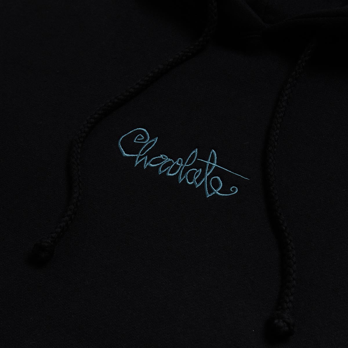 Chocolate 94 Script Pullover Emb Hoodie - Black image 2