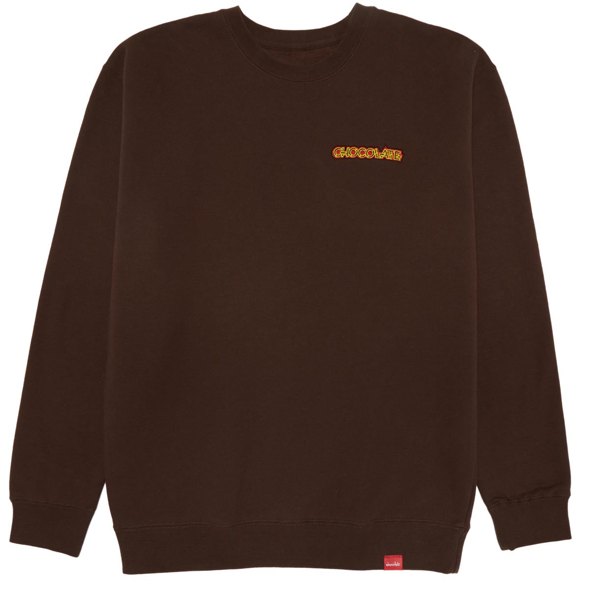 Chocolate Parliament Fleece Crewneck Sweater - Brown image 1