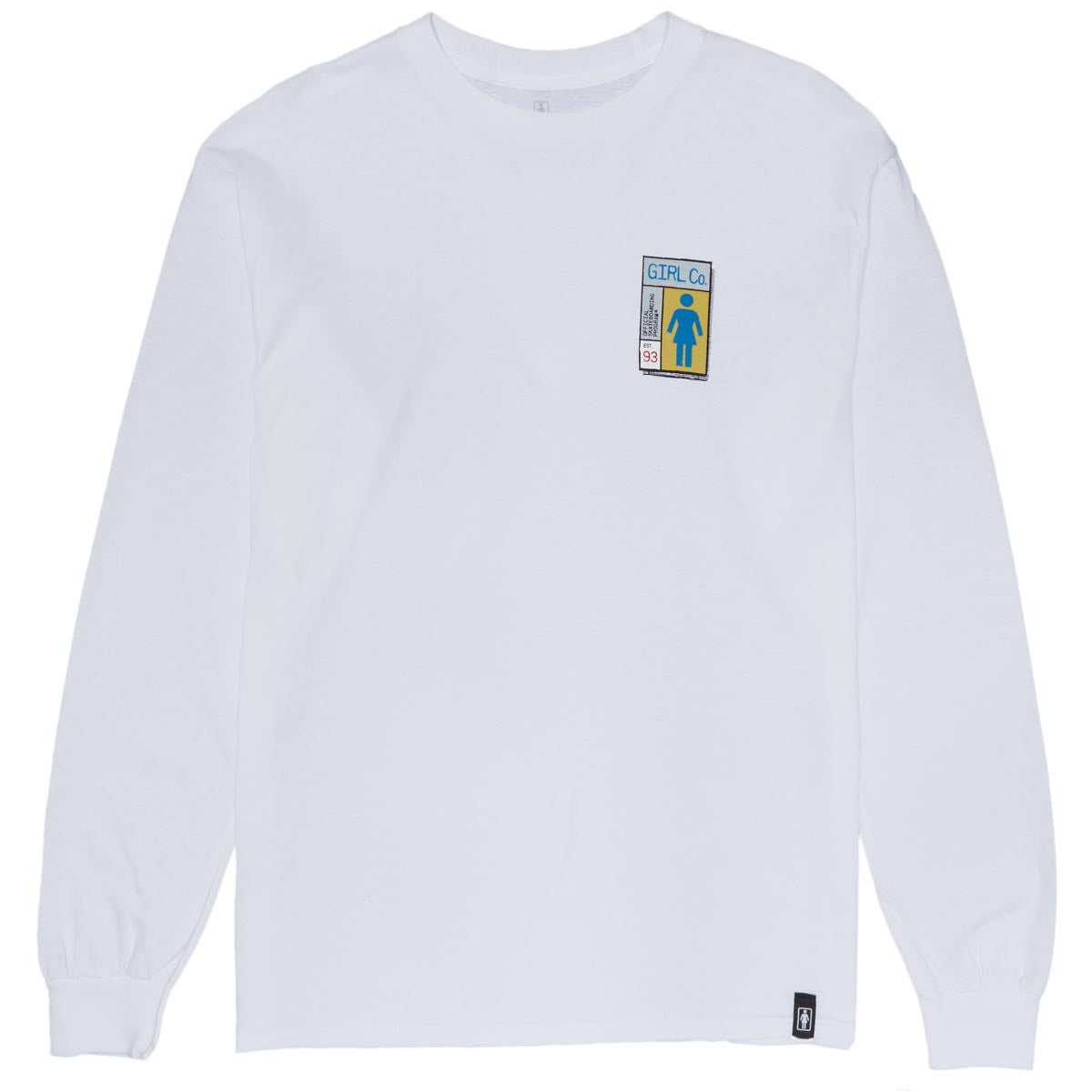 Girl Gridbox Long Sleeve T-Shirt - White image 1