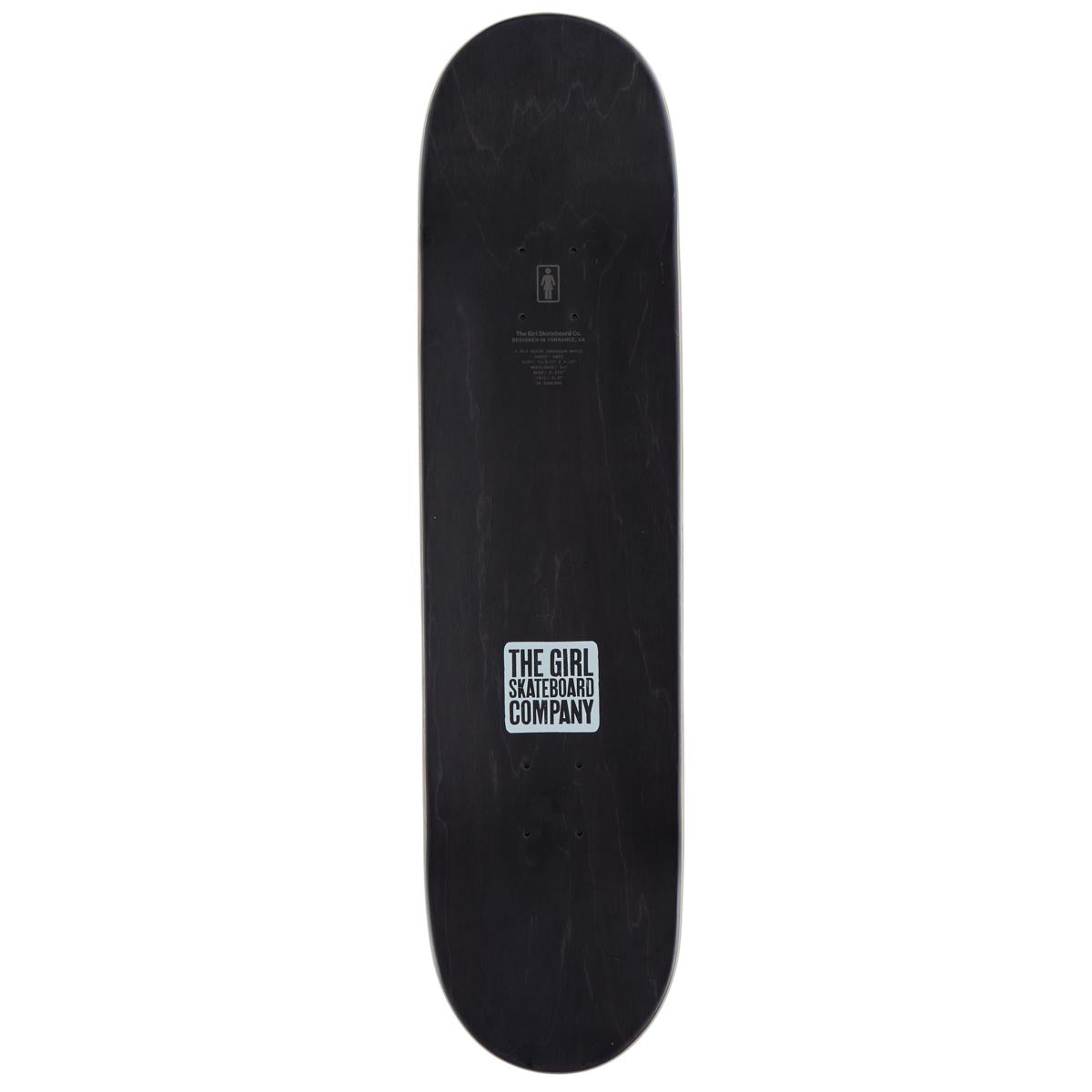 Girl OG Black White Brophy Skateboard Deck - White - 8.60