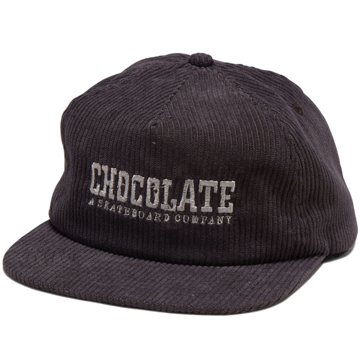 Chocolate Western Cord 5 Panel Hat - Brown image 1