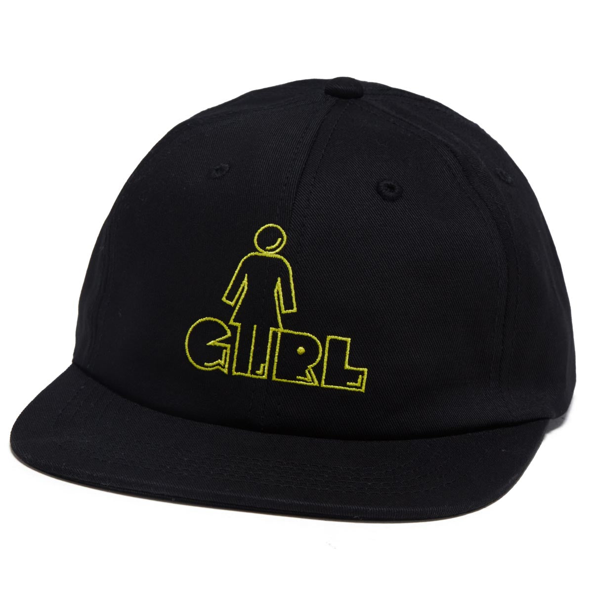 Girl x Pac-Man Pac-OG-Man Emb 6 Panel Hat - Black image 1