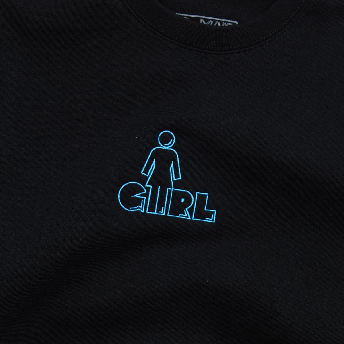 Girl x Pac-Man OG Pack-Lock Emb Crew Sweatshirt - Black image 2