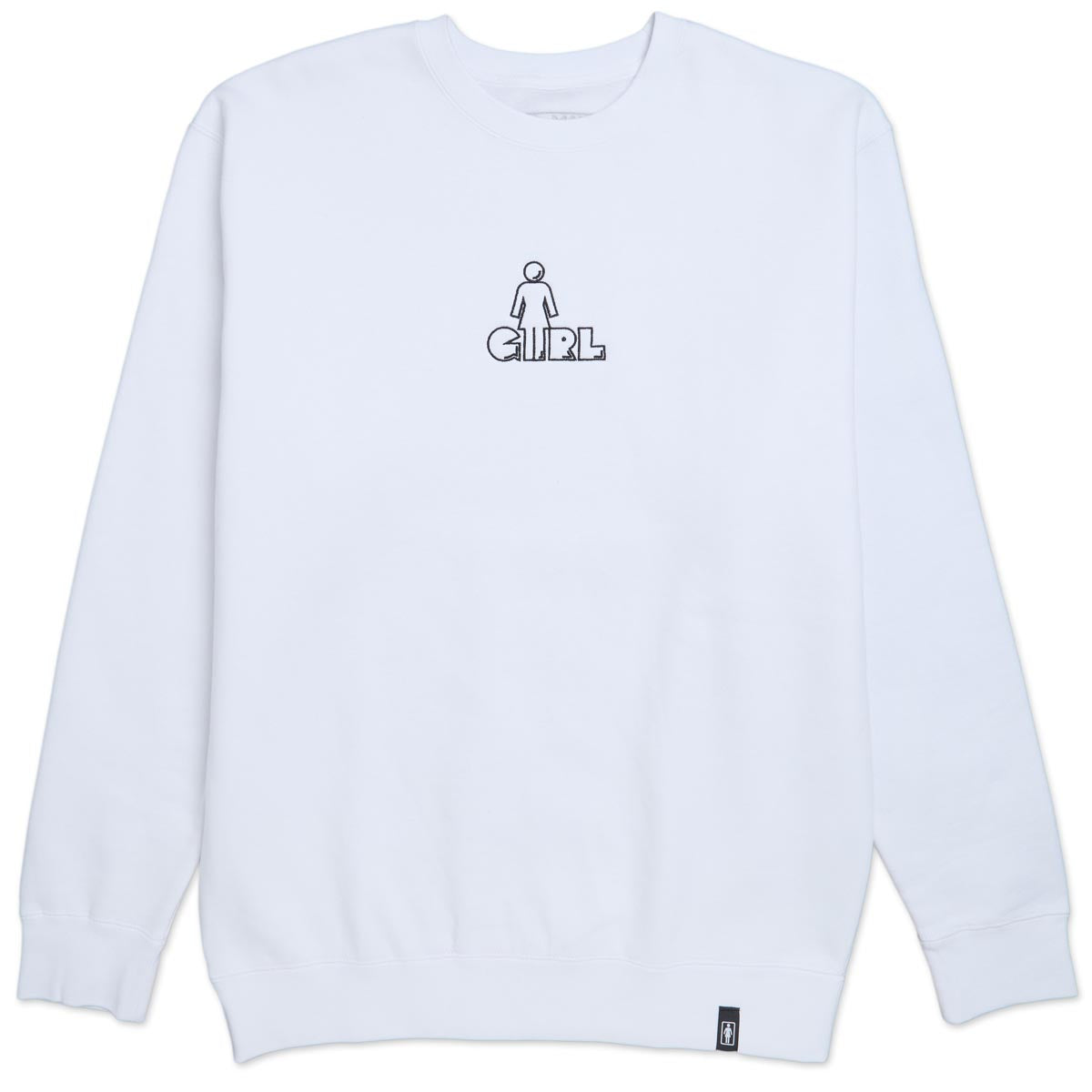 Girl x Pac-Man OG Pack-Lock Emb Crew Sweatshirt - White image 1