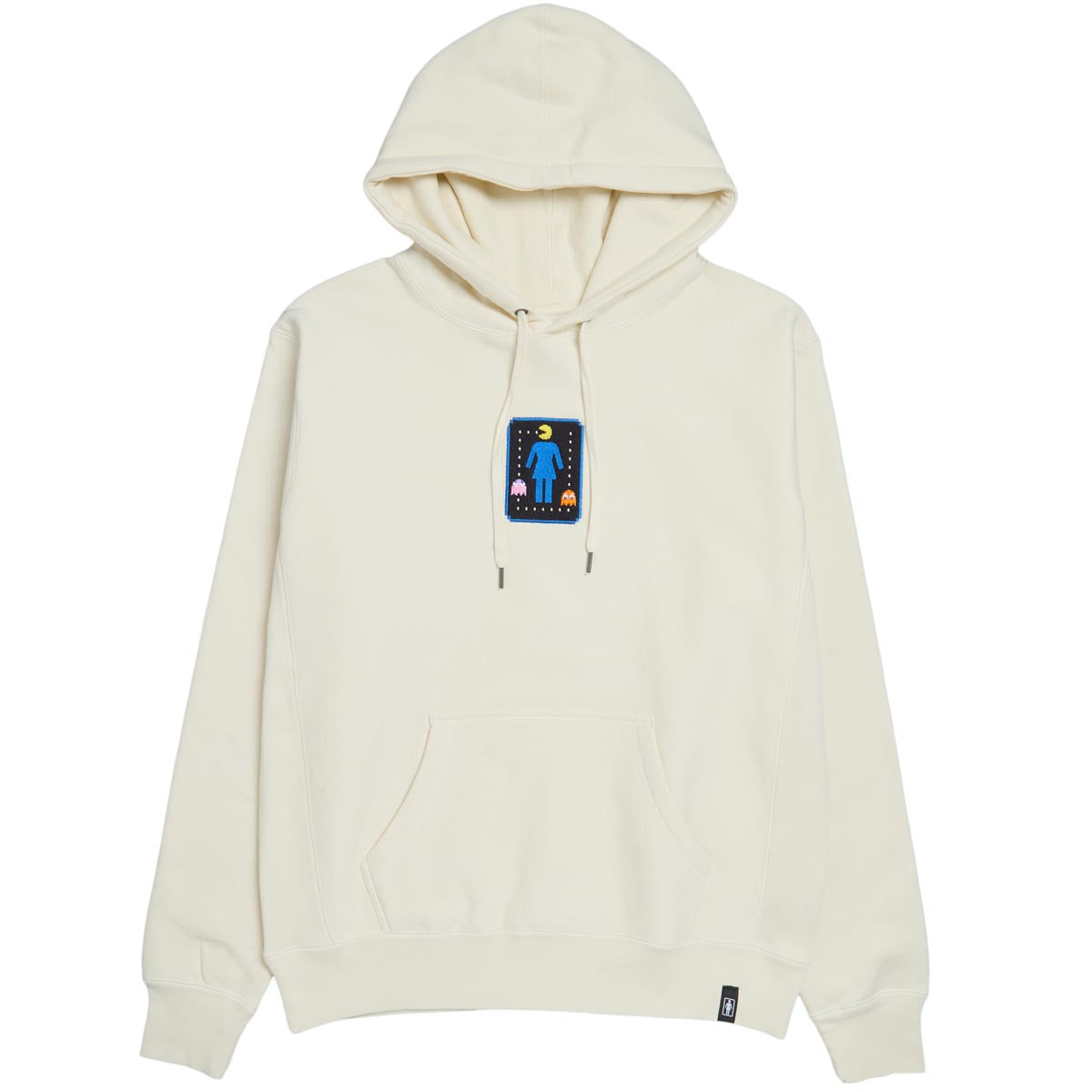 Girl x Pac-Man OG Pac-Lock Emb Heavy Hoodie - Bone image 1