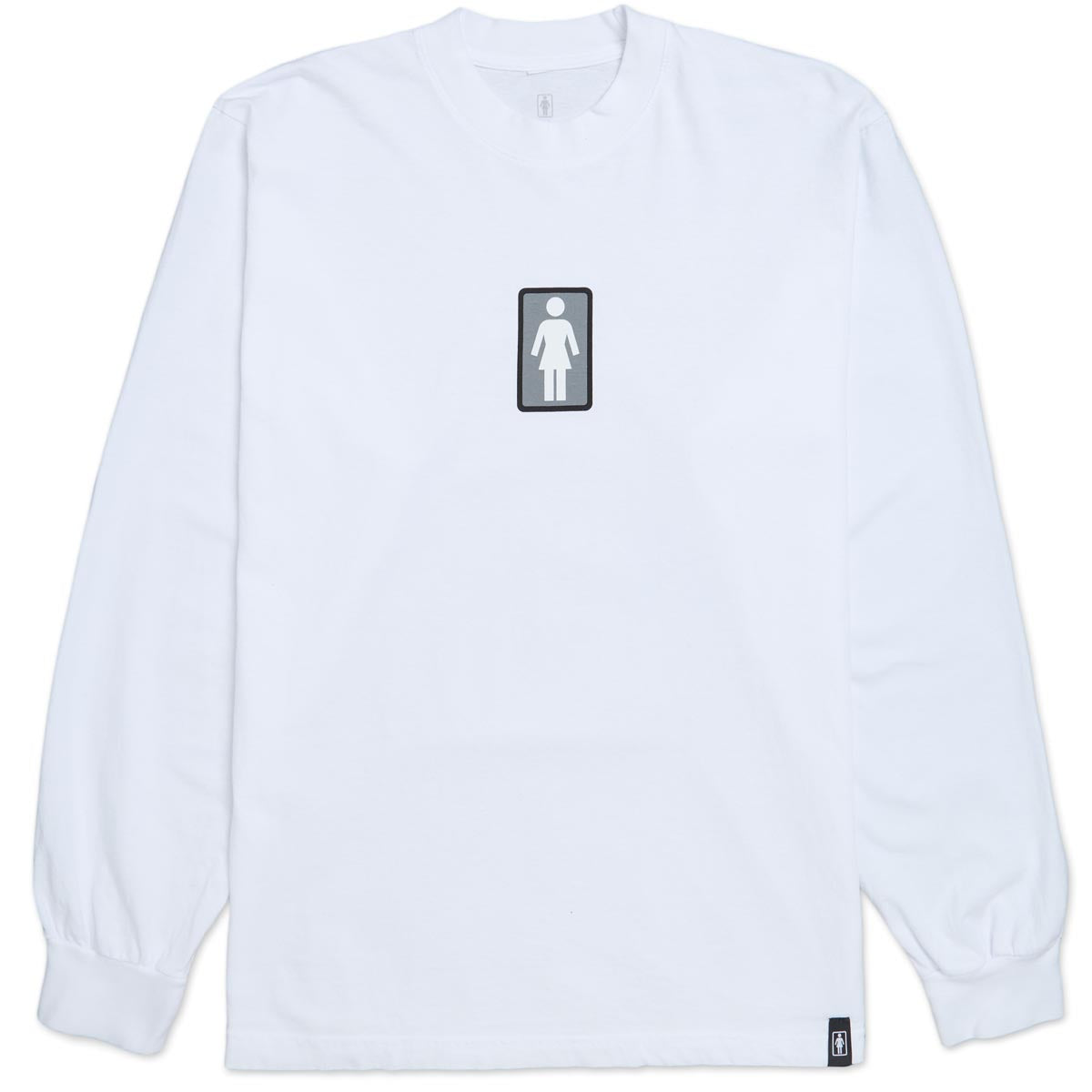 Girl OG Garment Dyed Long Sleeve T-Shirt - White image 1