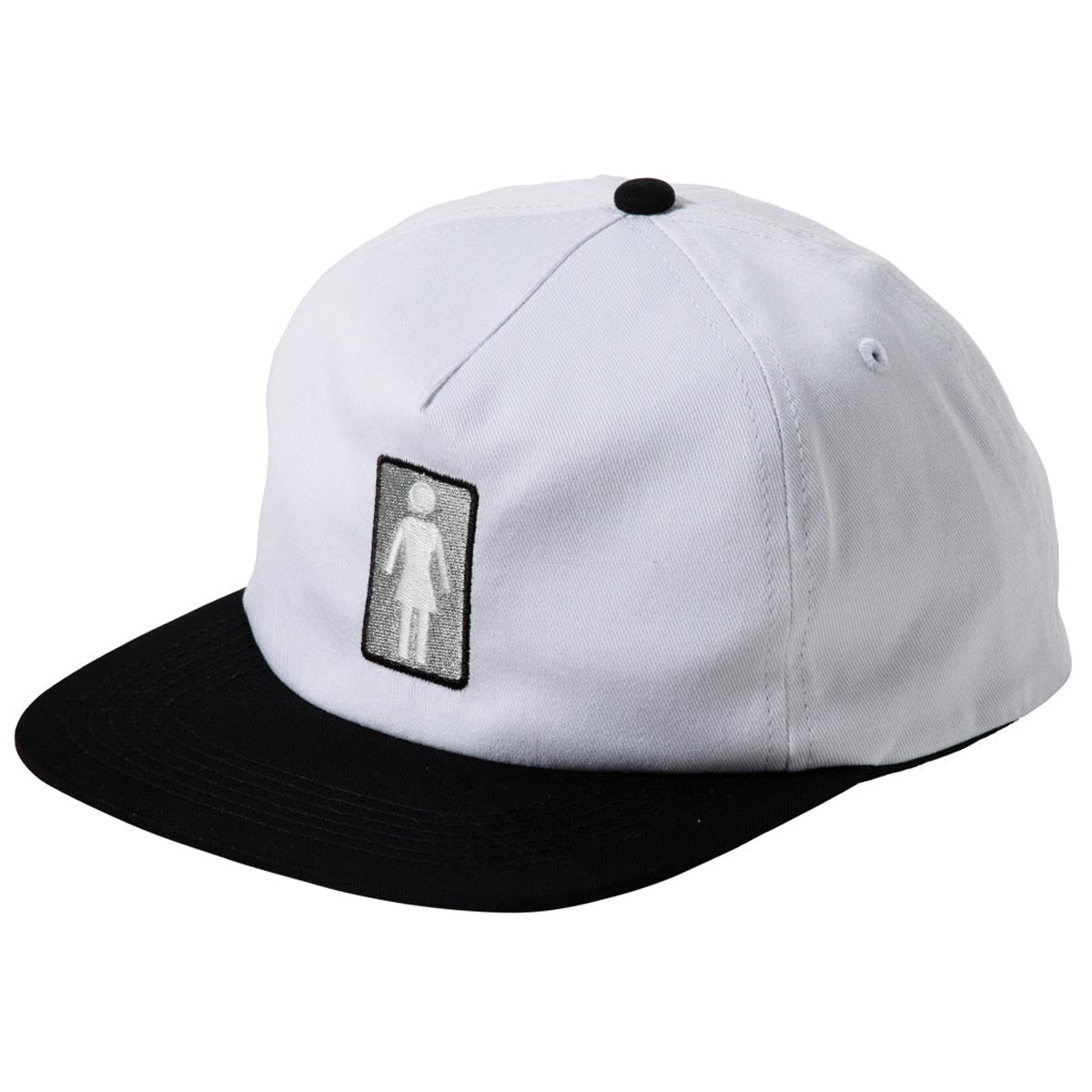 Girl OG Black White 5 Panel Hat - Black/White image 1