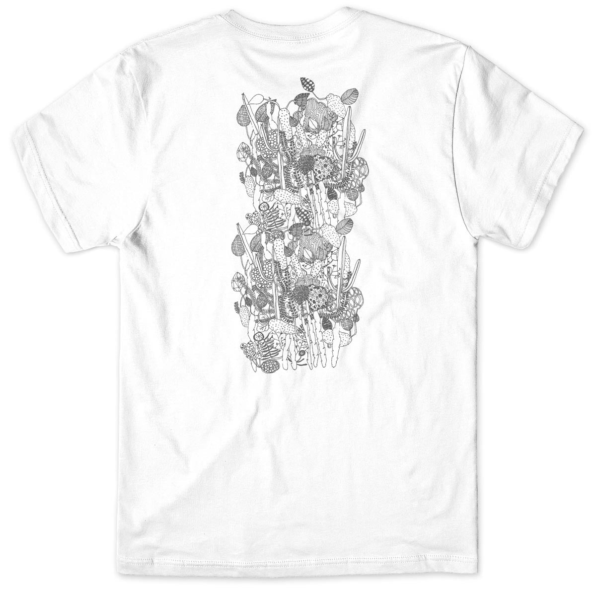 Girl Sketch Book T-Shirt - White image 1