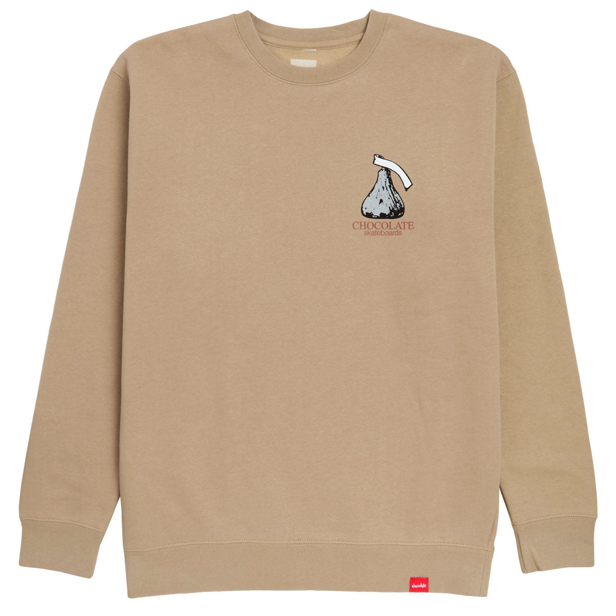 Chocolate Kiss Crewneck Sweatshirt - Sand image 1