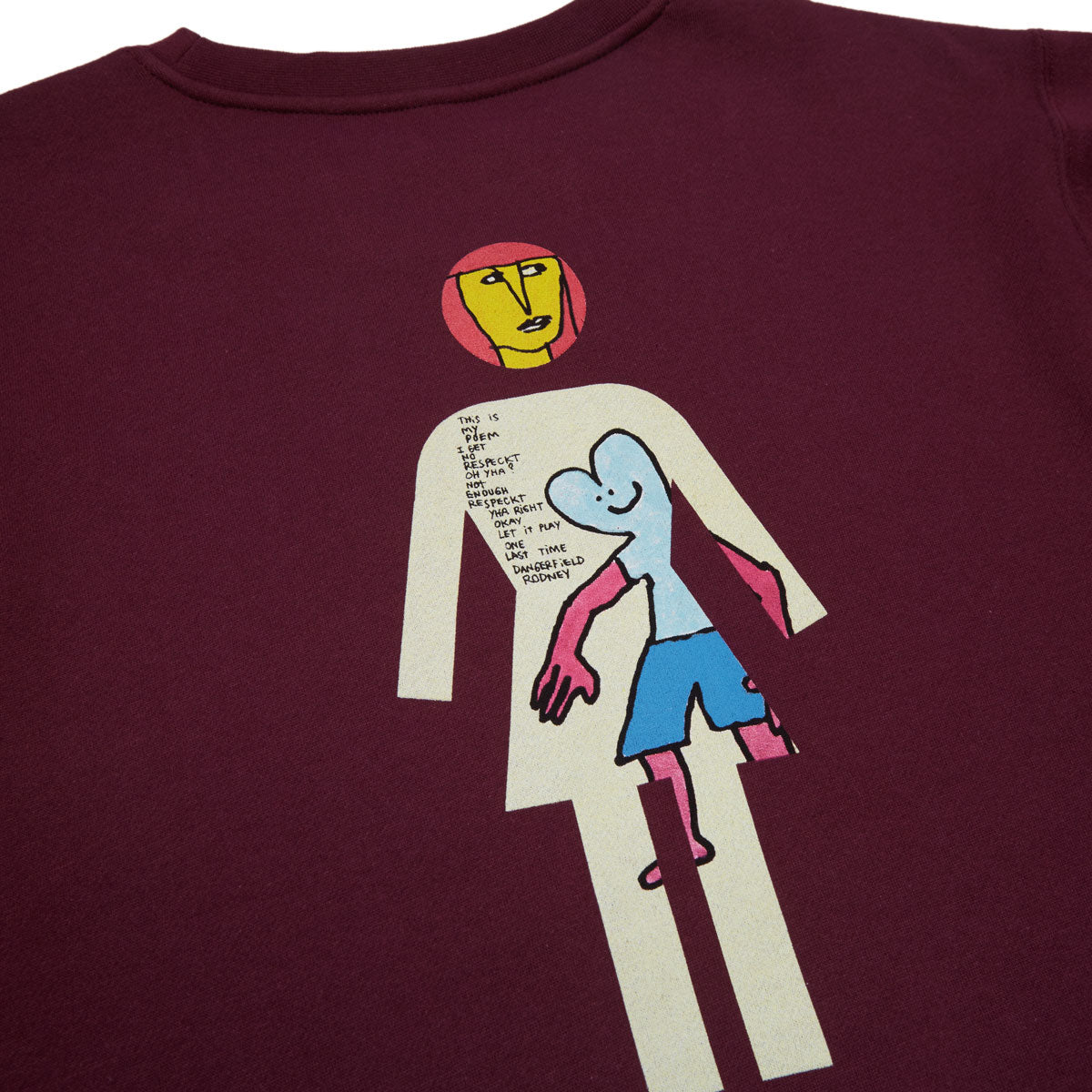 Girl Gonz Crewneck Sweatshirt - Burgundy image 3