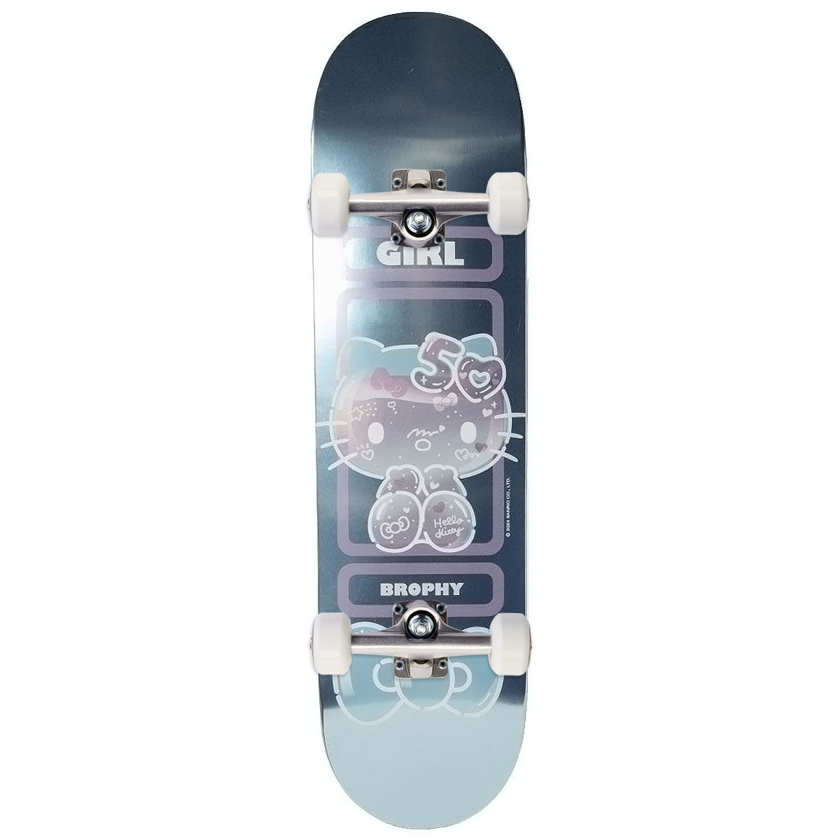 Girl x Hello Kitty 50th Anniversary Brophy Skateboard Complete - 8.60