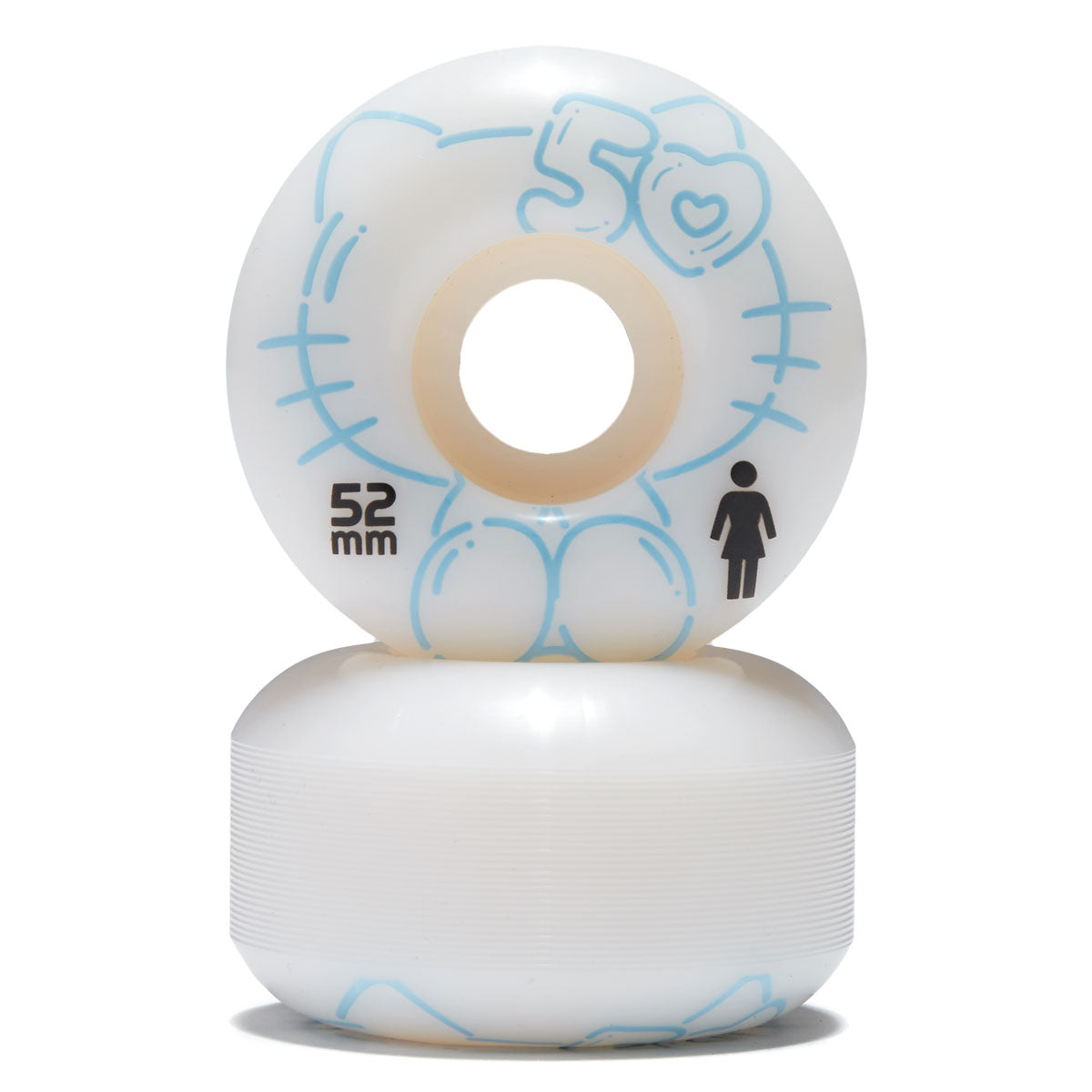 Girl x Hello Kitty Staple Wheel Skateboard Wheels - 52mm image 2