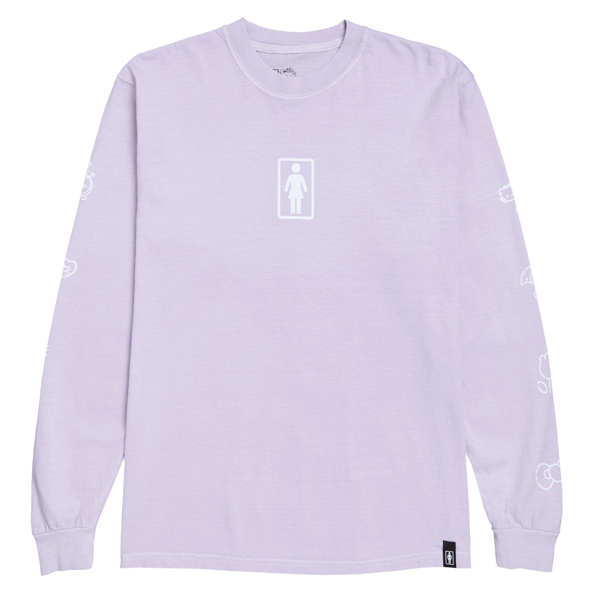 Girl x Hello Kitty Sleeve Long Sleeve T-Shirt - Lavender image 1