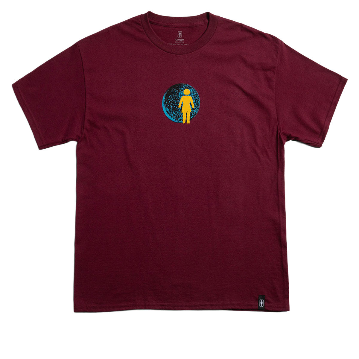 Girl Sphere T-Shirt - Burgundy image 1