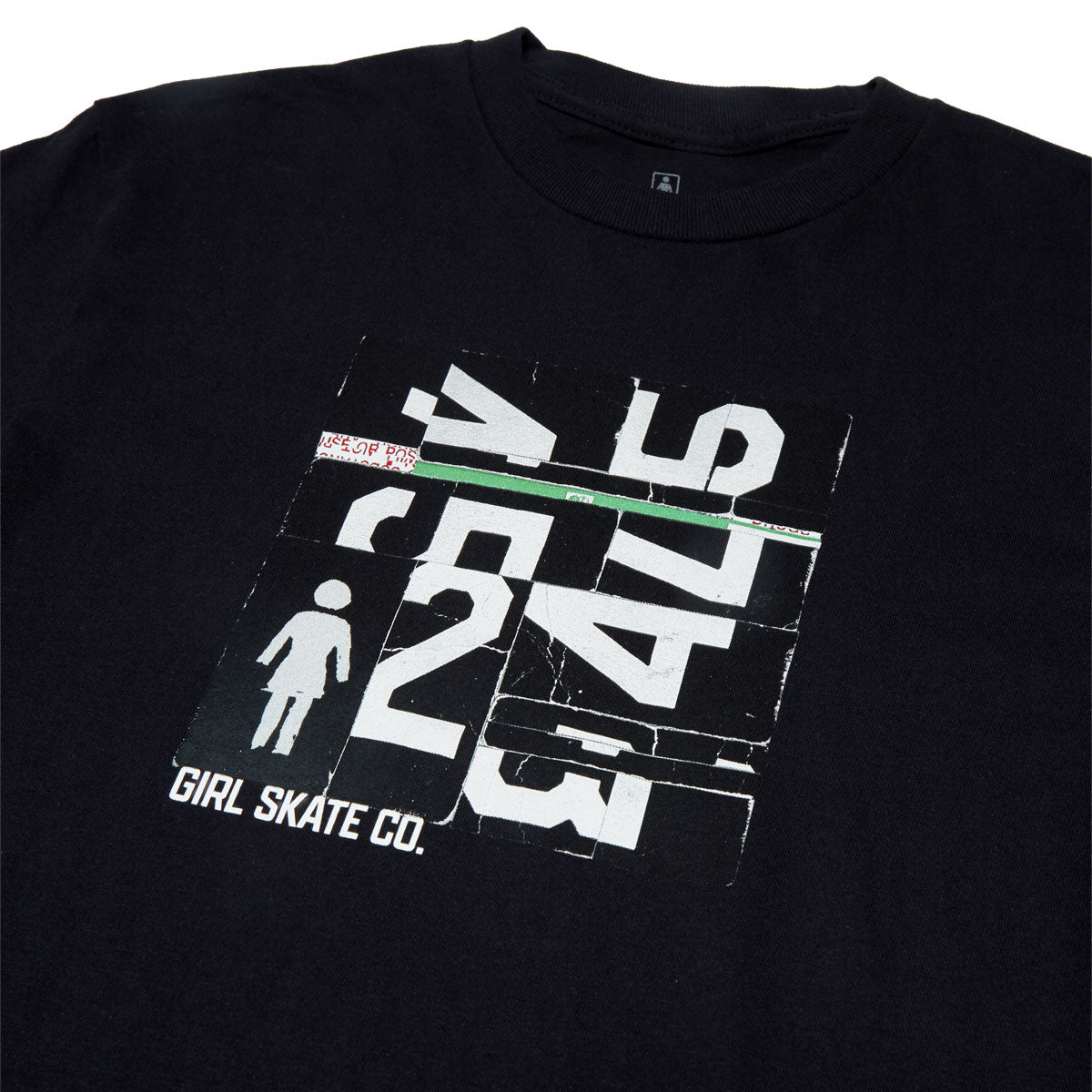 Girl Puzzle T-Shirt - Black image 2