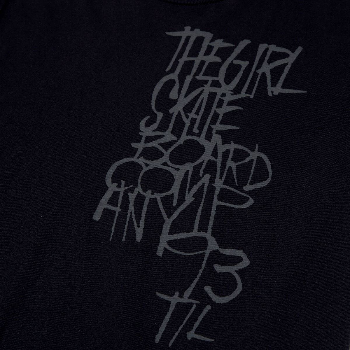 Girl Scrawl T-Shirt - Black image 2