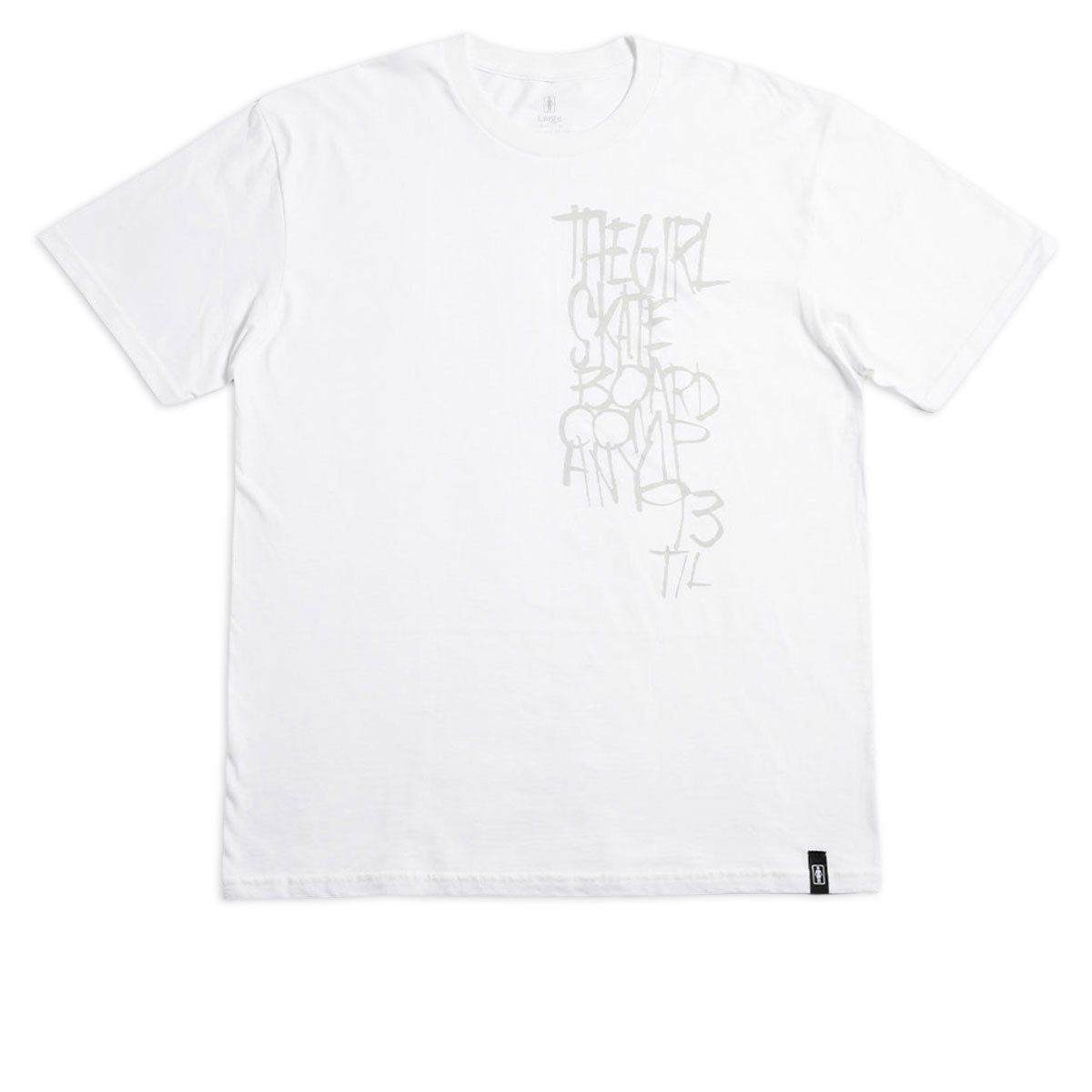 Girl Scrawl T-Shirt - White image 1