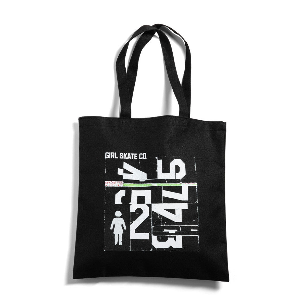 Girl Puzzle Tote Bag - Black image 1