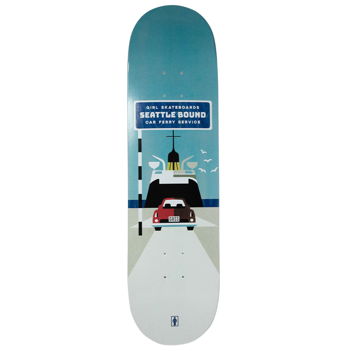 Girl Gass Seattle Bound Skateboard Deck - 8.50