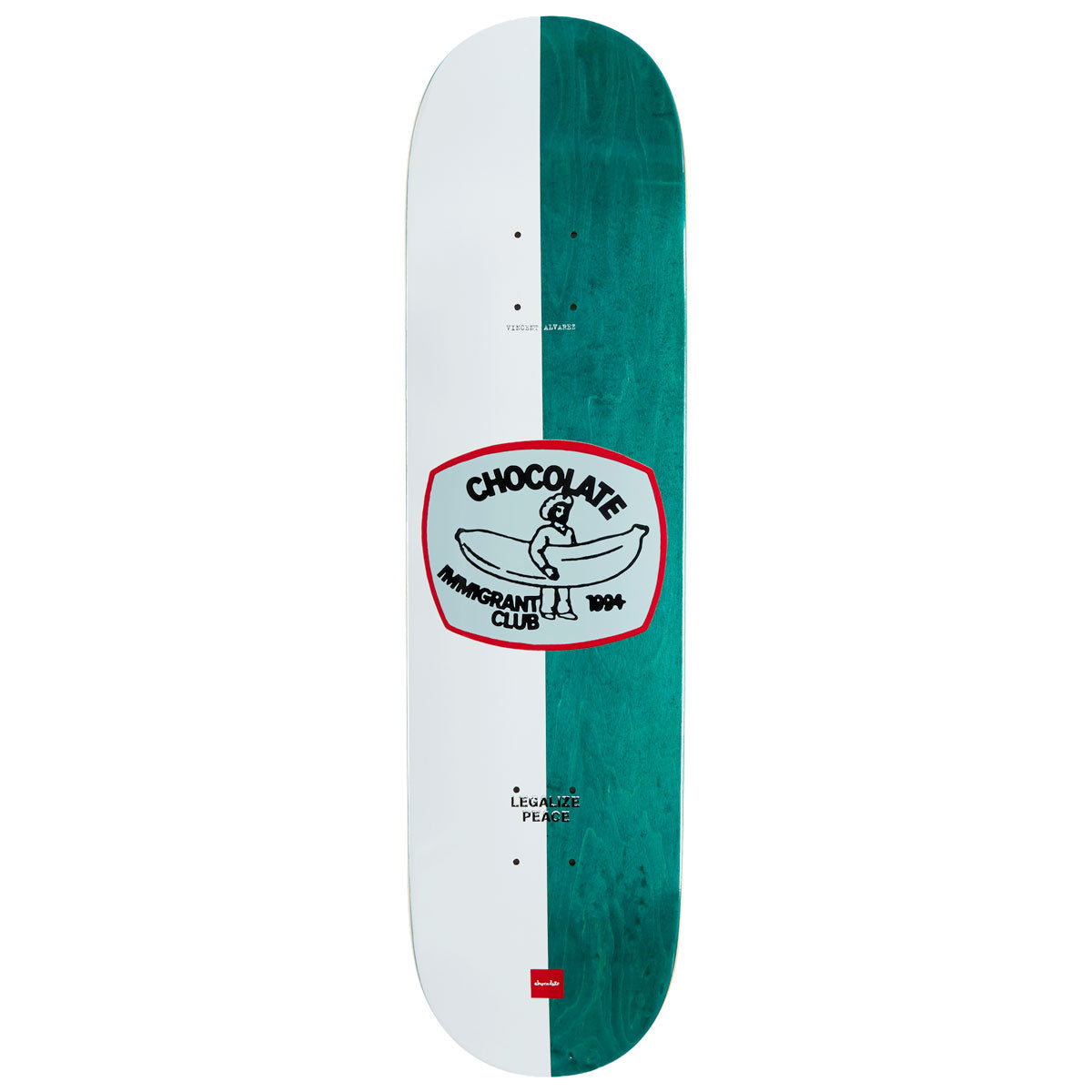 Chocolate Alvarez Know Your Rights Skateboard Deck - 8.125