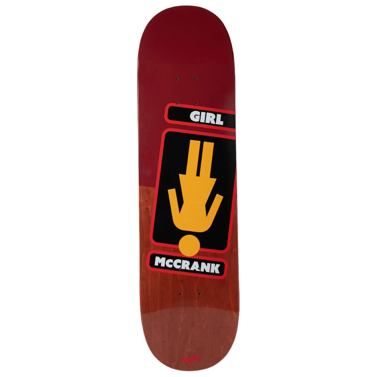 Girl Mccrank Oops Skateboard Deck - 8.25