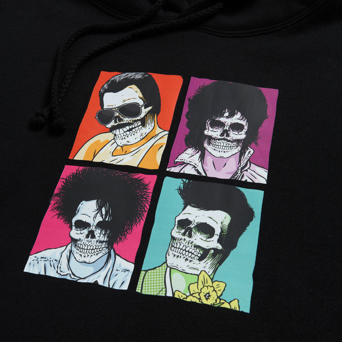 Girl Skull Of Fame Squad Hoodie - Black image 2