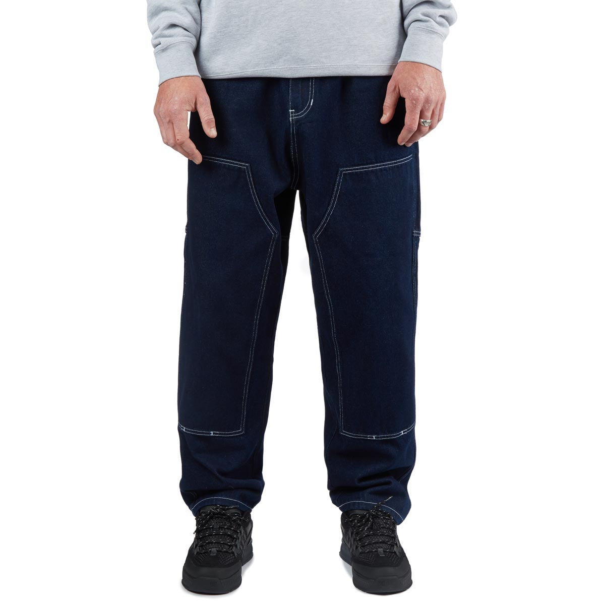 CCS 4x4 Reinforced Baggy Taper Denim Jeans - Overdyed Navy image 1