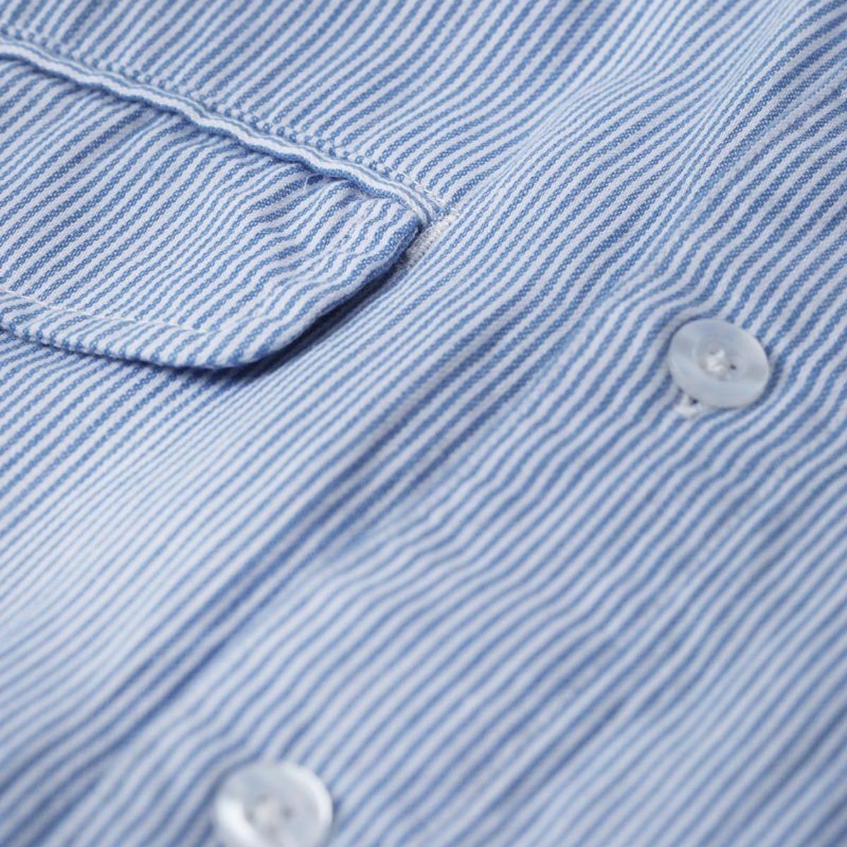 Former Broadcast Striped Long Sleeve Shirt - Blue White image 4