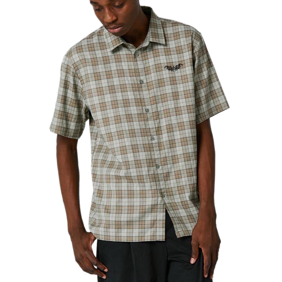 Former Manners Check Shirt - Green Brown image 4