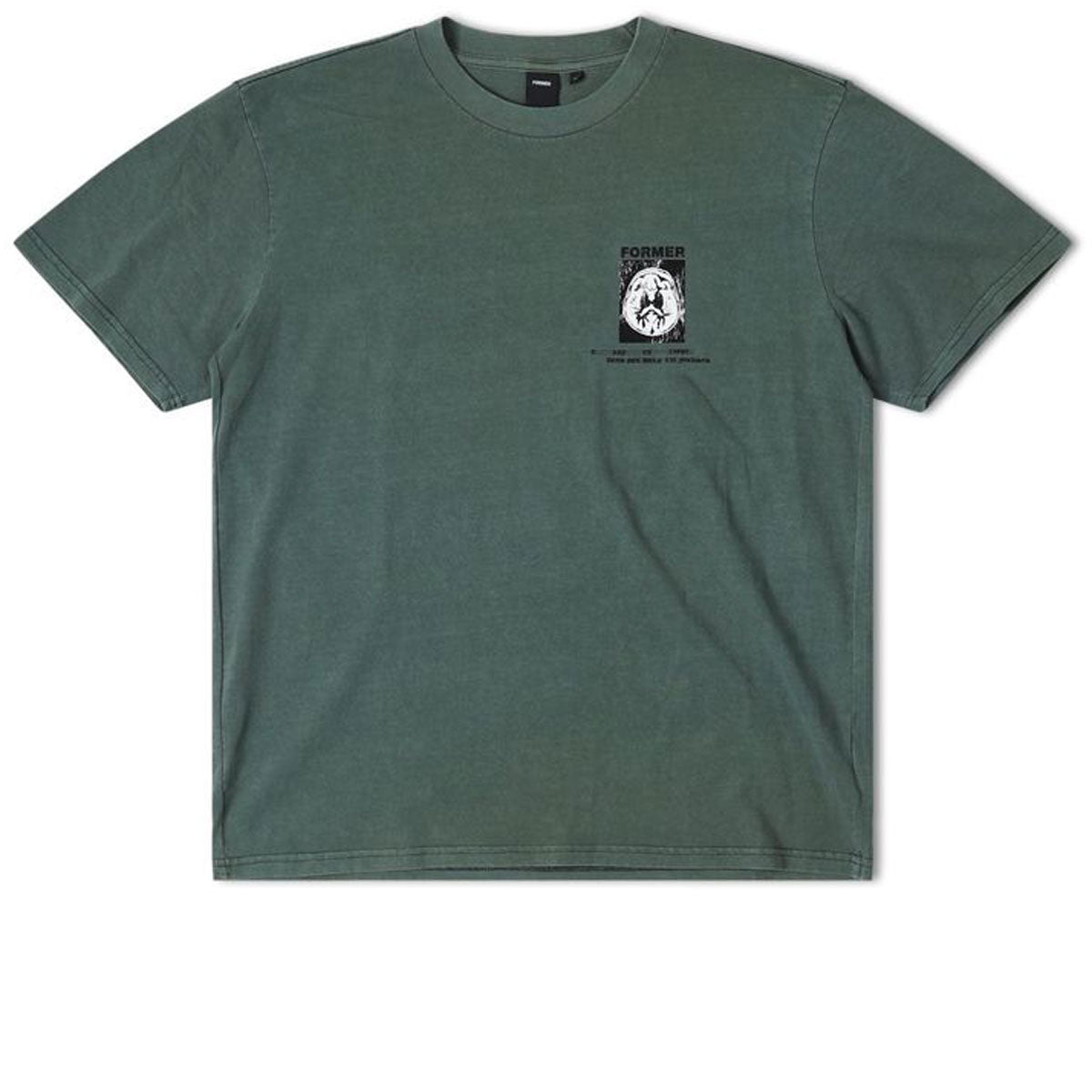 Former Brain Scan Oversized T-Shirt - Washed Green image 1