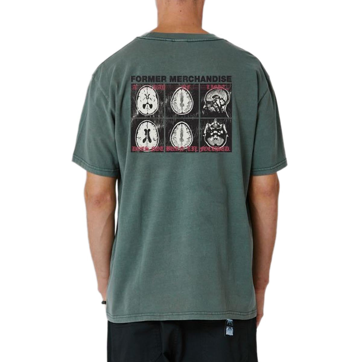 Former Brain Scan Oversized T-Shirt - Washed Green image 3