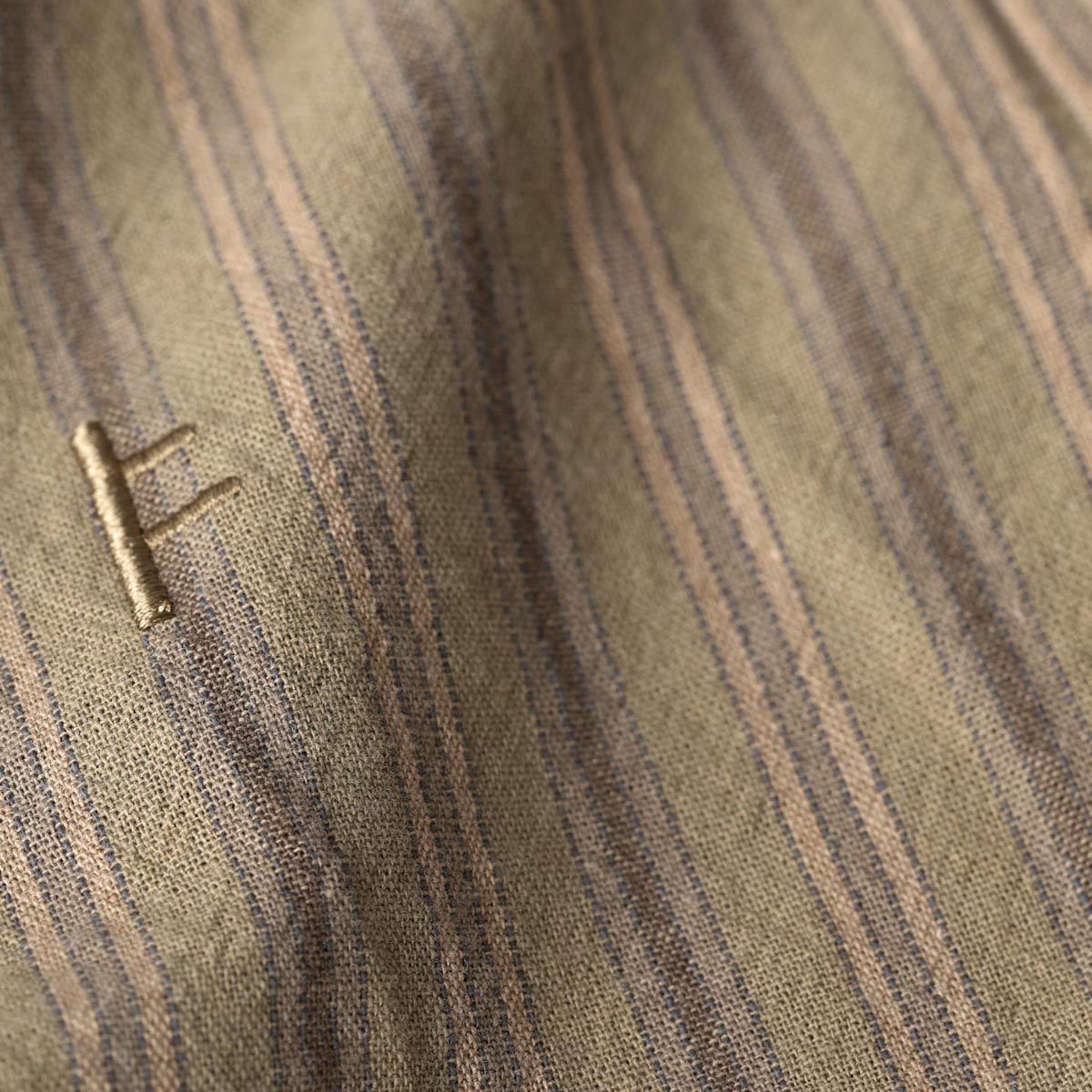 Former Reynolds Striped Long Sleeve Shirt - Moss image 3