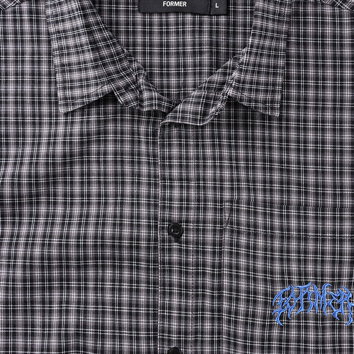 Former Vivian Check Shirt - Worn Black image 4