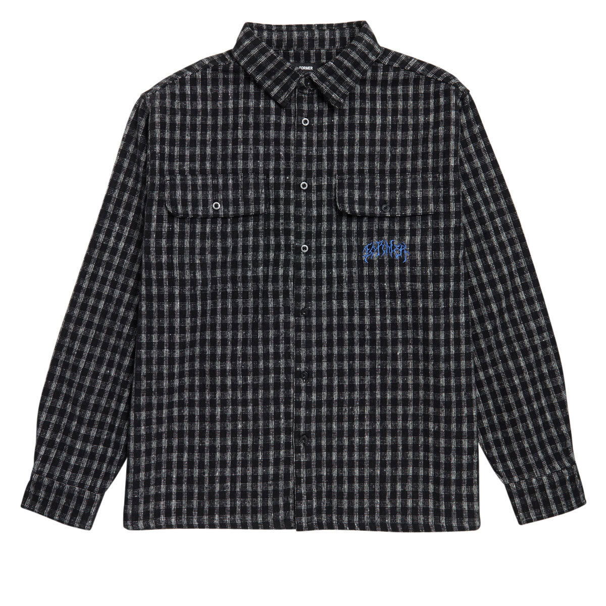 Former Vivian Flannel Long Sleeve Shirt - Worn Black image 1