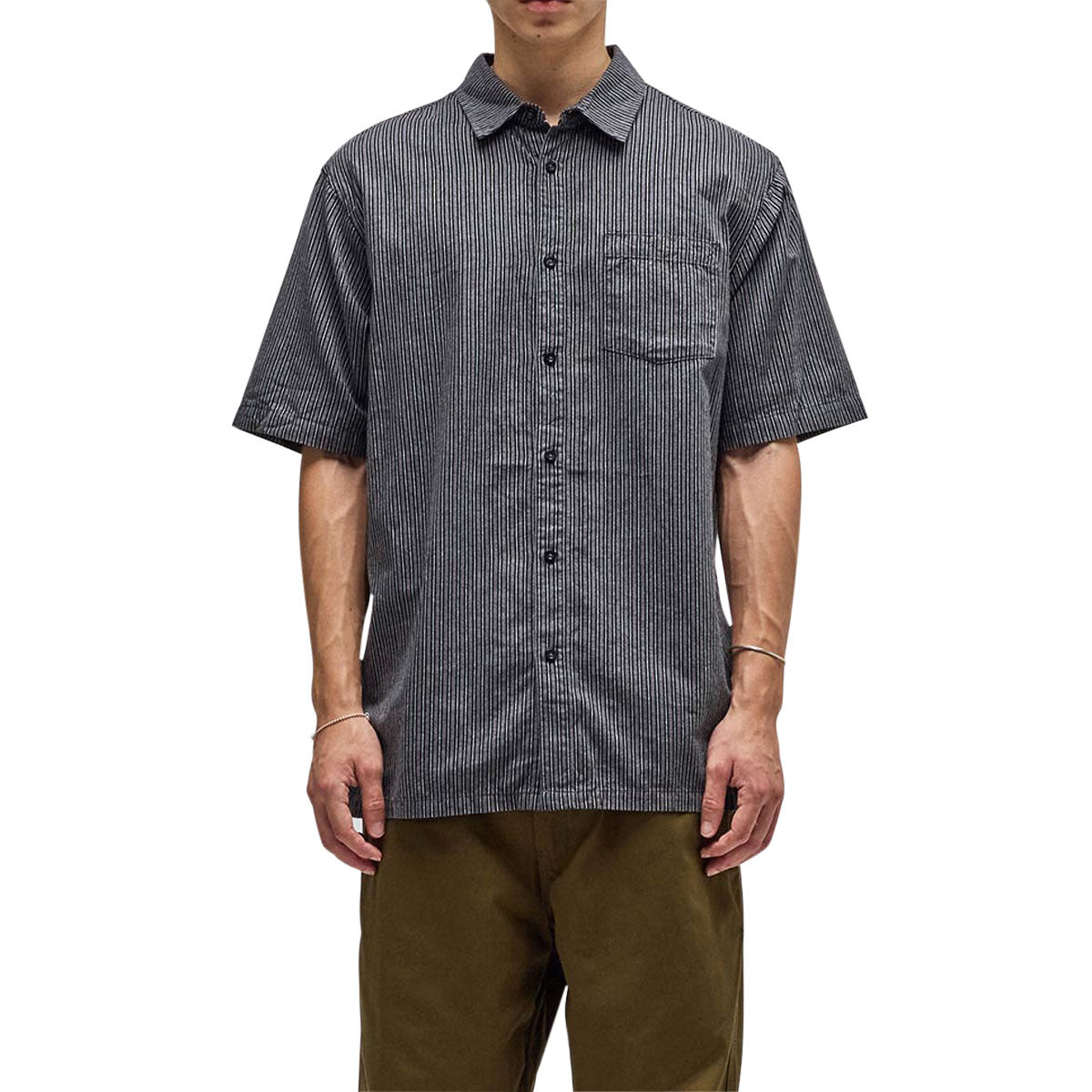 Former Reynolds Stripe Shirt - Worn Black image 1